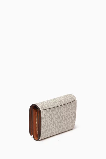 Jet Set Wallet in Logo Canvas