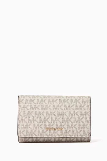 Jet Set Wallet in Logo Canvas