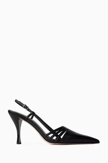 Haisley 90 Slingback Pumps in Leather