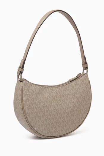 Small Kyla Shoulder Bag in Logo Canvas