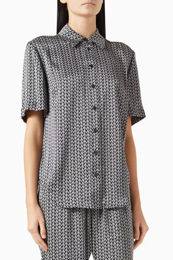 MK2000 Logo Shirt in Satin