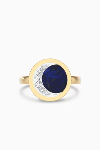 Circle Diamond Ring in 18kt Gold