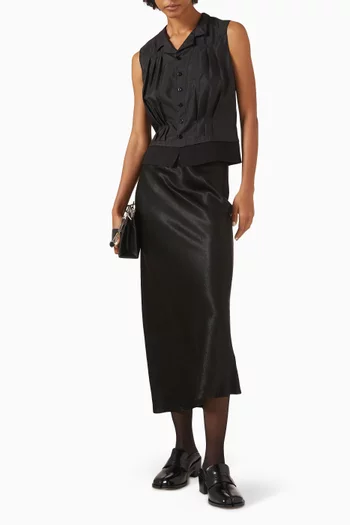 Midi Skirt in Satin