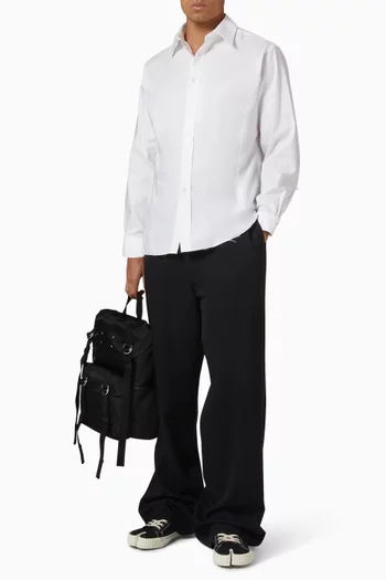 قميص بأزرار قطن