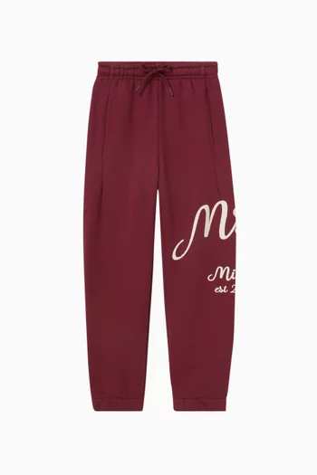 Logo Sweatpants in Cotton Fleece
