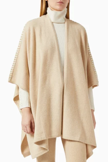 Valya Cape in Cashmere-knit