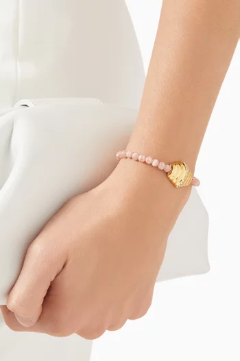 Miele Rhodochrosite Bracelet in 18kt Gold-plating