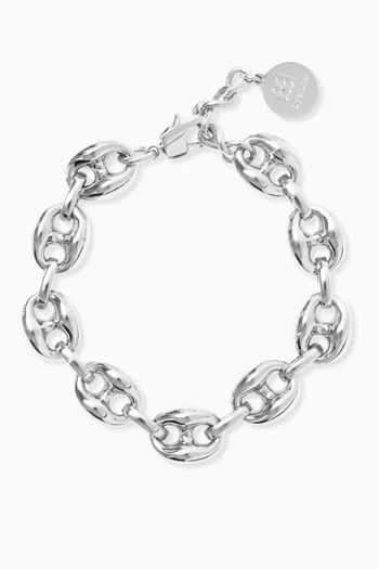 Capri Bracelet in Silver-plated Metal