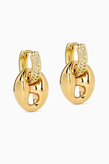 Renee Earrings in 18kt Gold-plated Brass