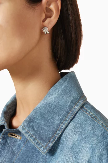 Knot Earrings in Sterling Silver