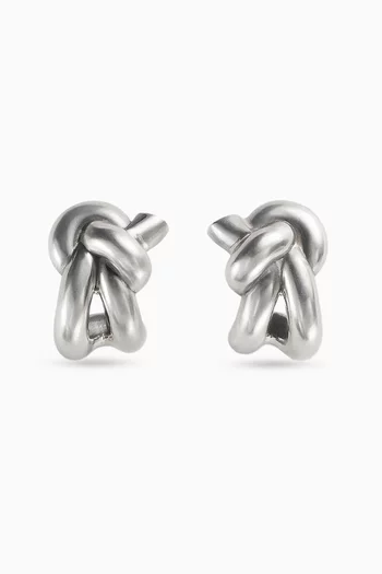 Knot Earrings in Sterling Silver