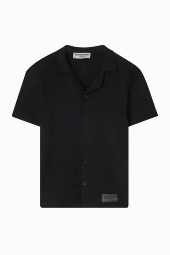 Short-sleeve Shirt in Seersucker Jersey