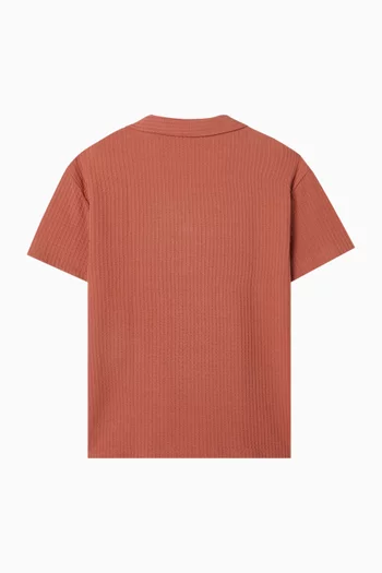 Short-sleeve Shirt in Seersucker Jersey