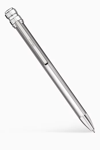 Ice Cube Pure Ballpoint Pen in Stainless Steel