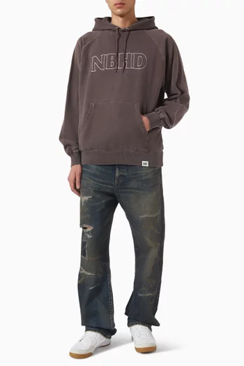 Pigment Dyed Sweat Hoodie in Cotton