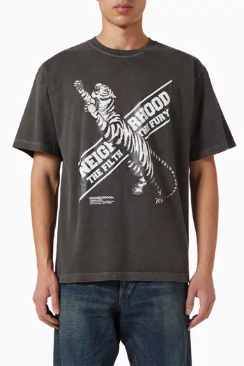 NH 17 Tiger-print T-shirt in Cotton