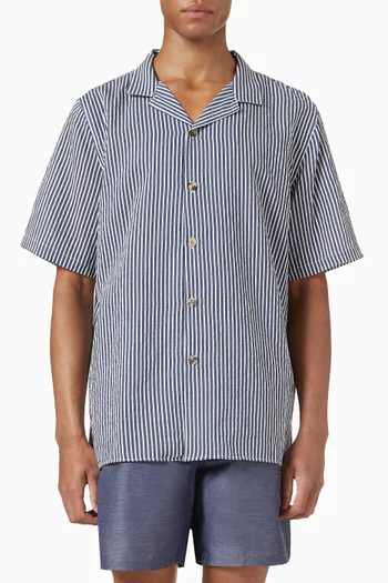Camp Collar Shirt in Linen