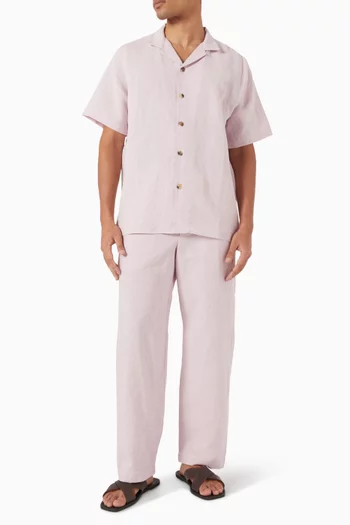 Elasticated Pants in Linen