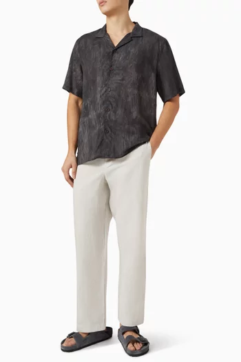 Elasticated Pants in Linen
