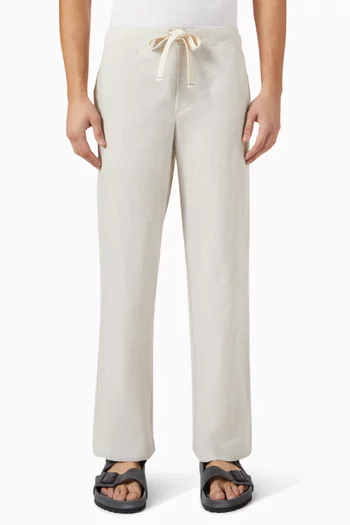 Elasticated Pants in Linen