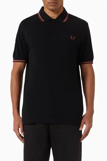 Twin Tipped Polo Shirt in Cotton-piqué