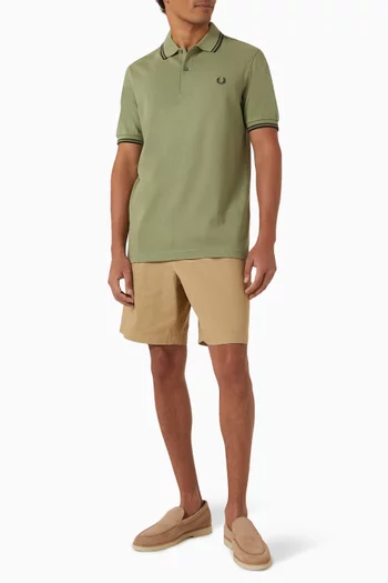 Twin Tipped Polo Shirt in Cotton-piqué