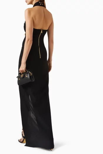 Button Tailored Knit Dress