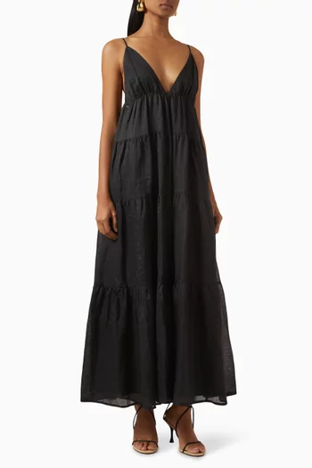 Liza Midi Dress in Ramie