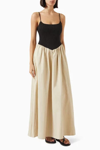 Milano Circle-skirt Dress in Cotton
