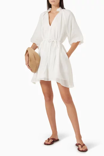 Ellie Smock Dress in Ramie