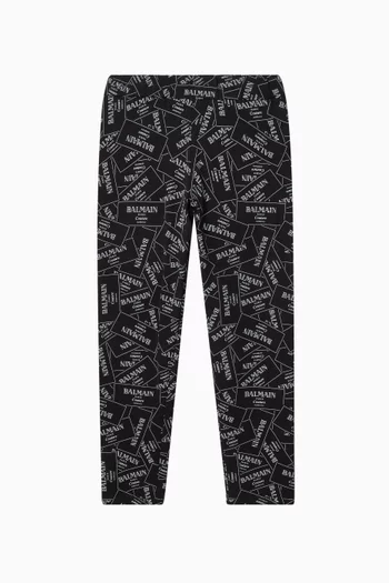Logo-print Leggings in Organic Cotton