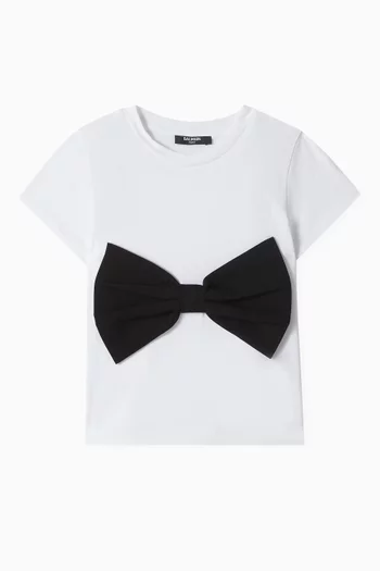Bow T-Shirt in Cotton