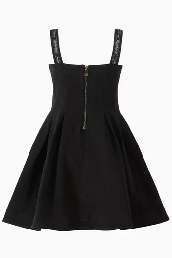 A-Line Button Down Dress in Cotton
