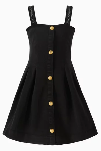 A-Line Button Down Dress in Cotton