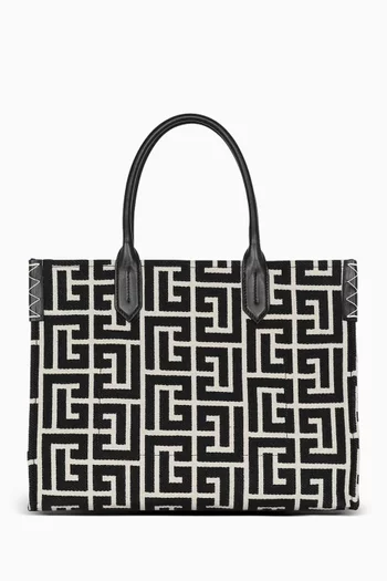 B-Army 36 Shopper Bag in Monogram Jacquard