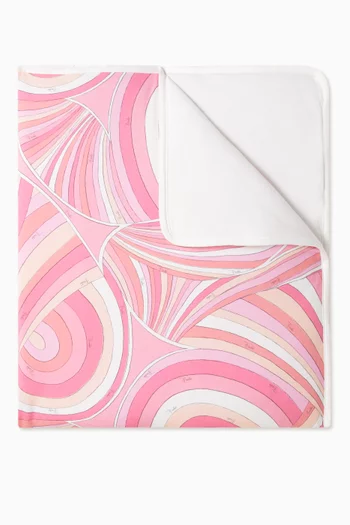 Abstract-printed Blanket in Cotton