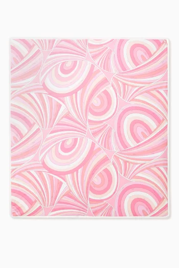 Abstract-printed Blanket in Cotton