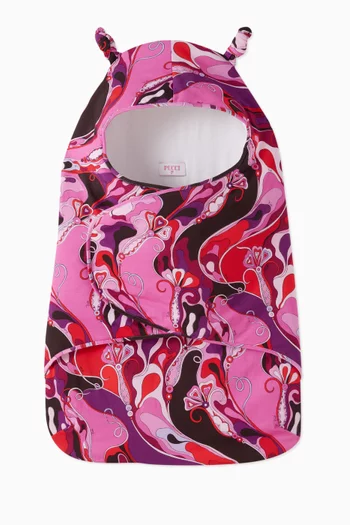 Abstract Print Sleeping Bag in Cotton