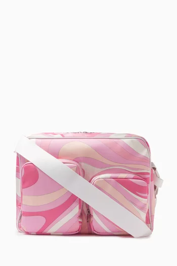Abstract-print Changing Bag