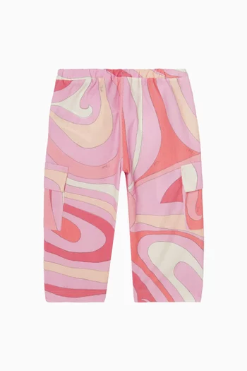 Printed Cargo Pants