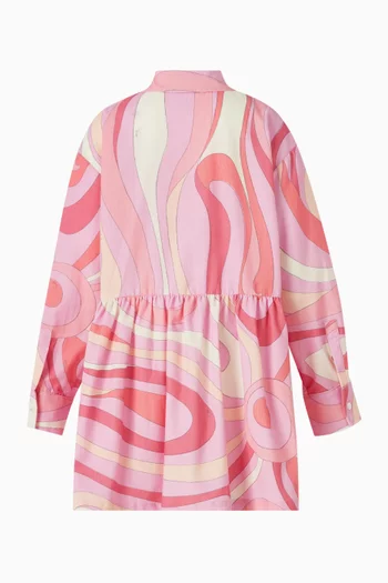 فستان بطبعة مخمل