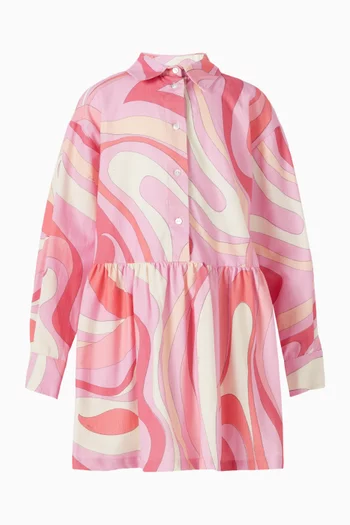 فستان بطبعة مخمل