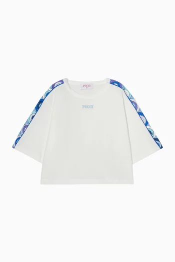 تي شيرت بشعار الماركة قطن