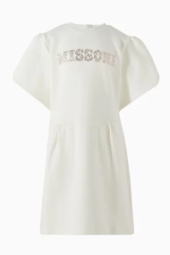 Graphic Logo Dress in Cotton