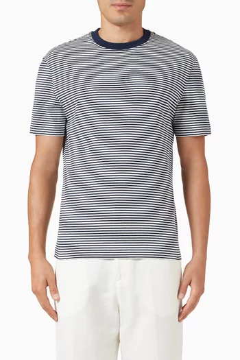 Striped T-shirt in Cotton