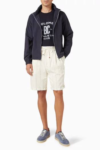 Printed Sweatshirt in Techno French Terry