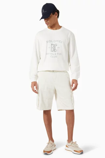 Printed Sweatshirt in Cotton-blend