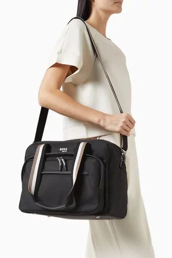 Logo Changing Bag in Nylon