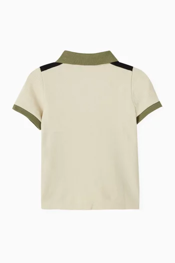 Logo Polo Shirt in Cotton Piqué