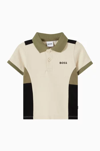 Logo Polo Shirt in Cotton Piqué